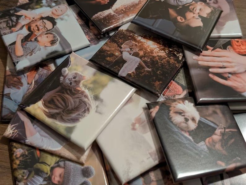 9 Personalized Magnetic Photos 5*5 cm - with 9 Free Nano Stickers - Image 3